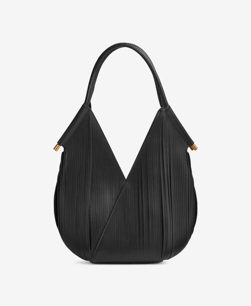 Donna Karan Baldwin Mini Shoulder In Black/gold