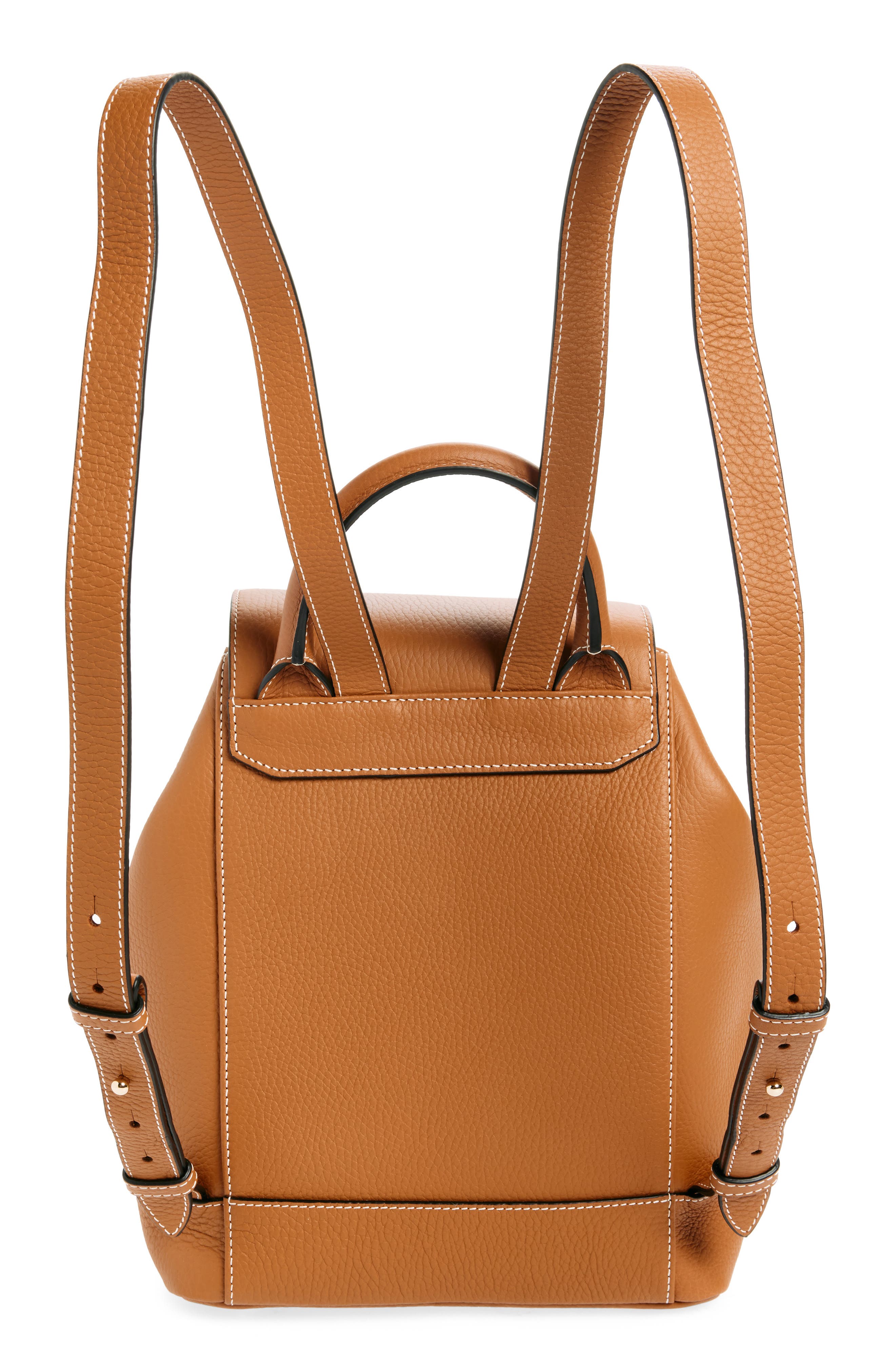 Osette Leather Backpack, Alternate, color, TAN