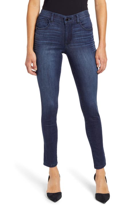 'Ab'Solution Luxe Touch High Waist Skinny Jeans (Indigo) (Nordstrom Exclusive)