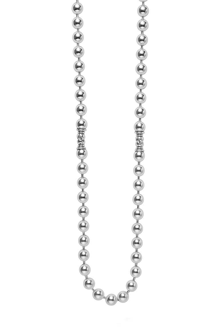 Men's 8mm Ball Chain Necklace, Alternate, color, SILVER