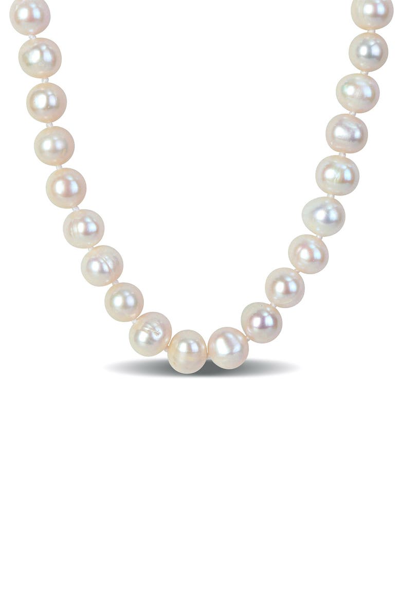 Cultured Pearl Necklace, 8–9mm, Main, color, WHITE
