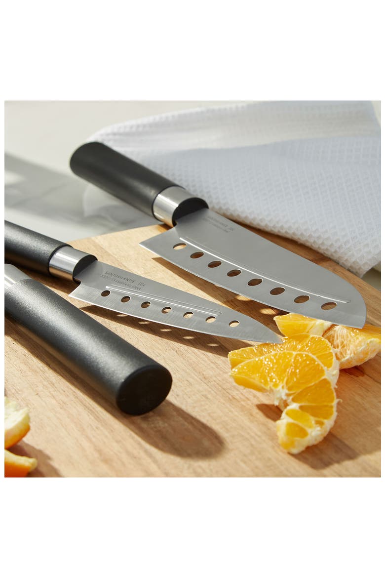 DiNA Codon 5-Piece Santoku Knife Set, Alternate, color, BLACK