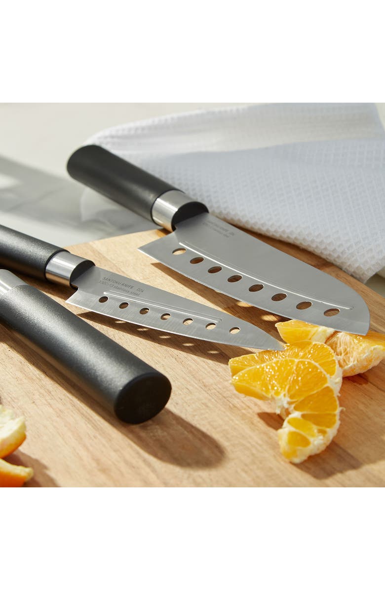 BergHOFF DiNA Codon 5-Piece Santoku Knife Set, Alternate, color, Black