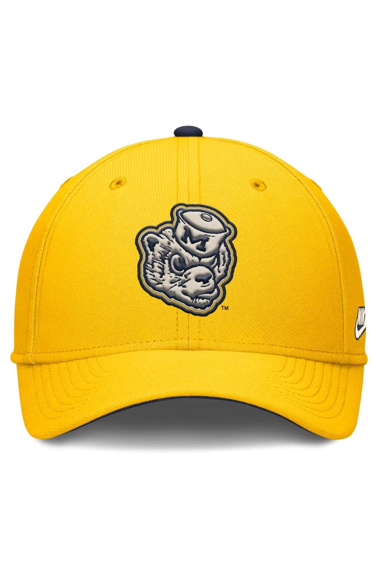 Nike Men's Nike Maize Michigan Wolverines Legacy Rise Performance Flex Hat, Alternate, color,