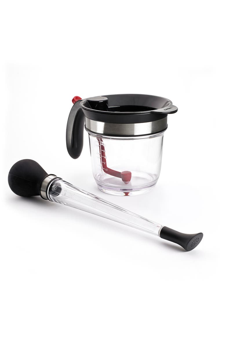 CUISIPRO Fat Separator and 3-in-1 Baster Set, Roasting Essentials Set, Main, color, Black