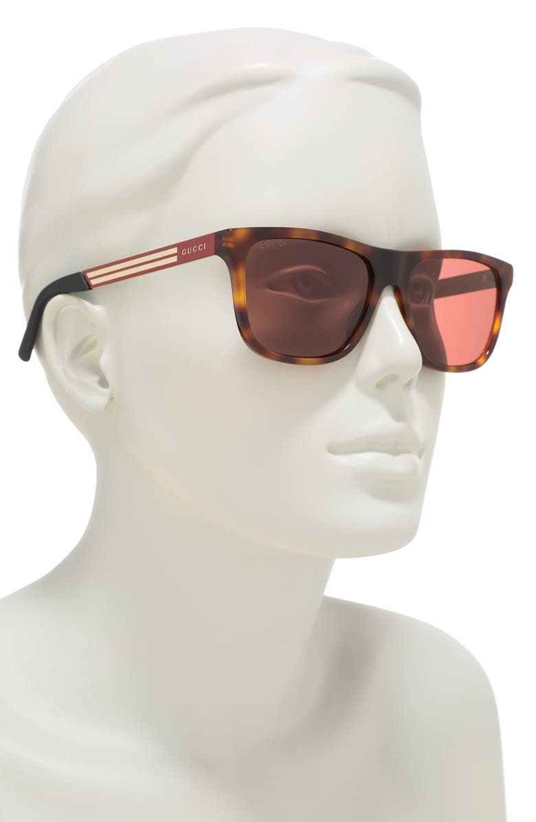 Gucci 57mm Square Sunglasses, Alternate, color,