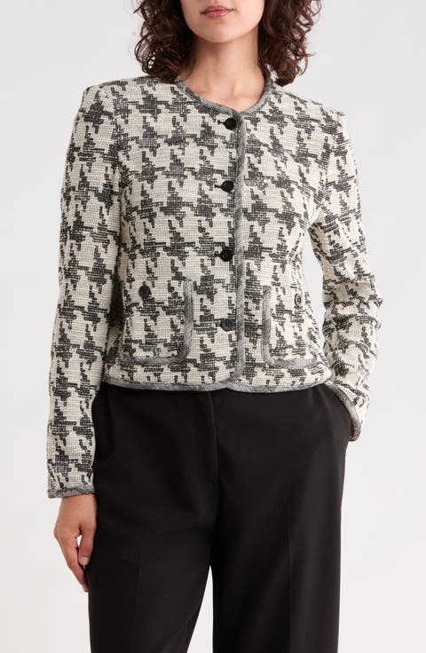 Cropped Patterned Jacket