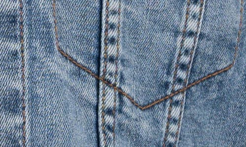 Kut From The Kloth Angela Crop Denim Jacket In Perform Blue