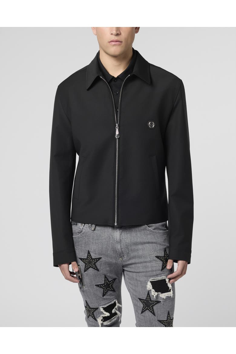 Wool Blouson Men, Main, color, black