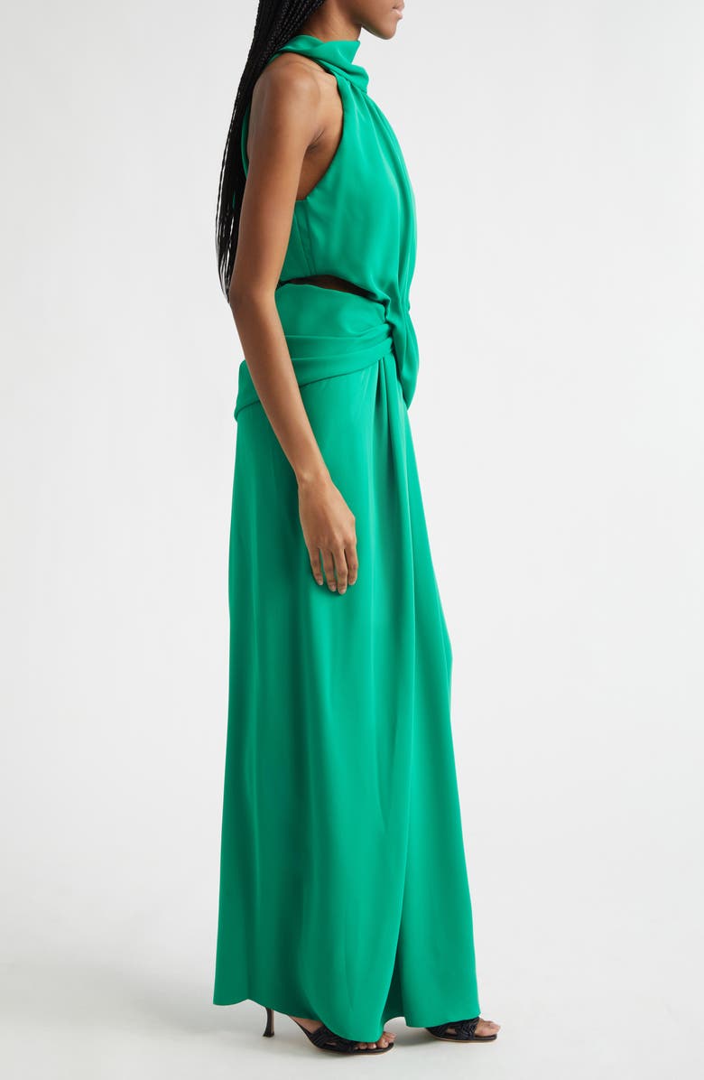 Johanna Ortiz Excepcionalidad Crepe Maxi Dress, Alternate, color, Emerald