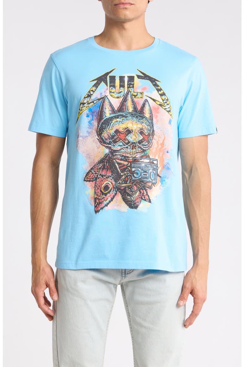 Fly Graphic Tee, Main, color, BALTIC SEA