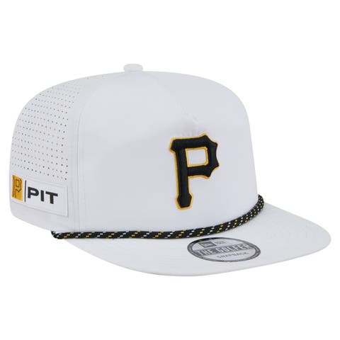 Men's New Era White Pittsburgh Pirates Perforated Golfer Snapback Hat