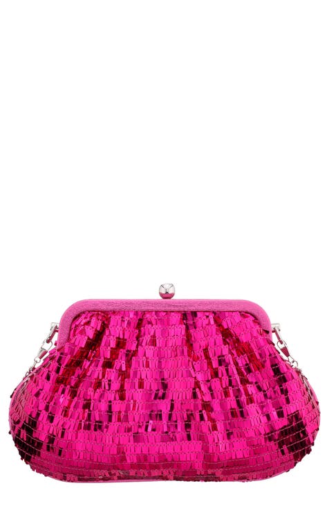 Nordstrom Pink Shimmer outlet evening Purse