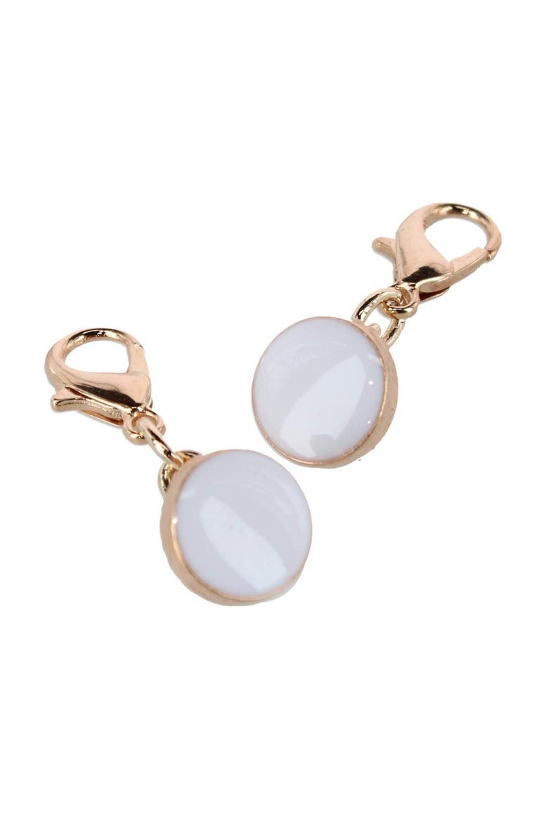Sutton Collar and Cuff Extenders, Main, color, White Button with Gold Chain