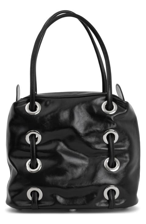 Chessy Convertible Leather Shoulder Bag