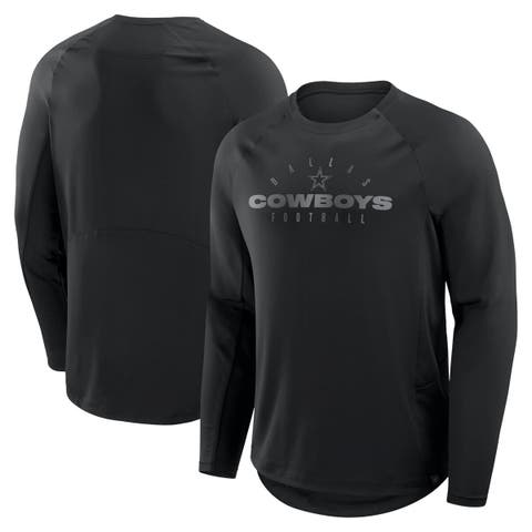Men's Fanatics Black Dallas Cowboys Coverage Scheme Long Sleeve T-Shirt