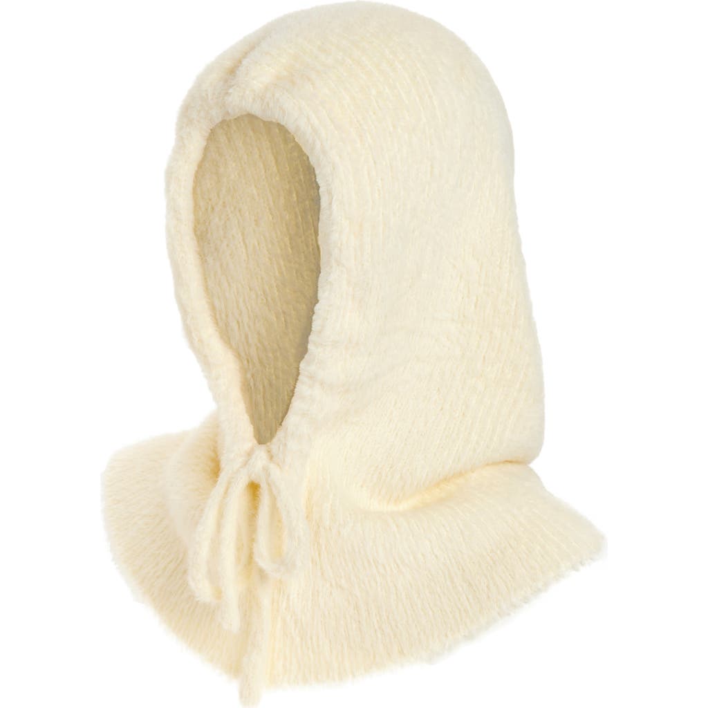 Tasha Front Tie Balaclava In White