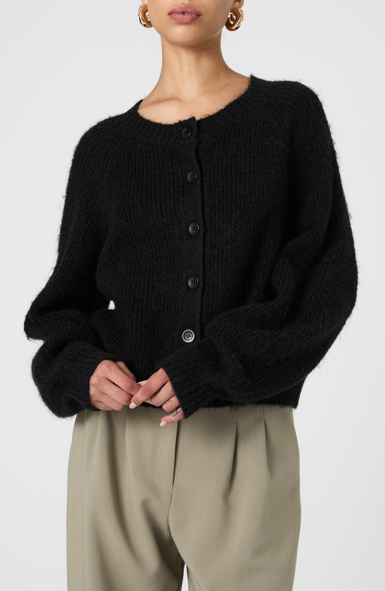 French Connection Fluffy Cardigan, Alternate, color, 