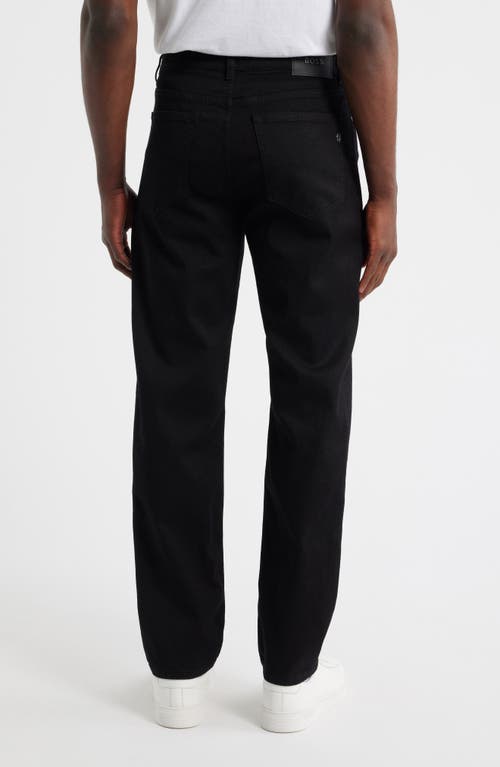 Hugo Boss Boss Ogden Straight Leg Jeans In Black