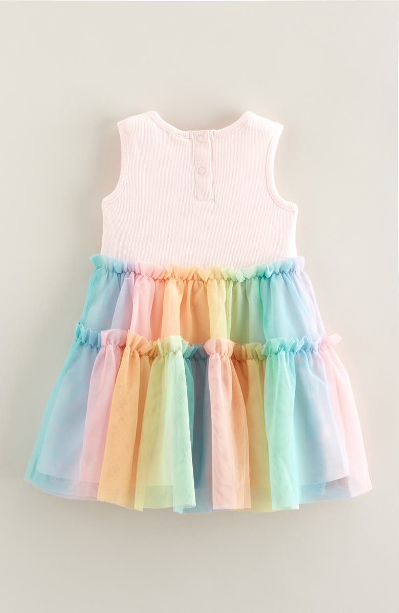 Tucker + Tate Tiered Tutu Tank Dress, Alternate, color, Pink- Pink Multi Rainbow