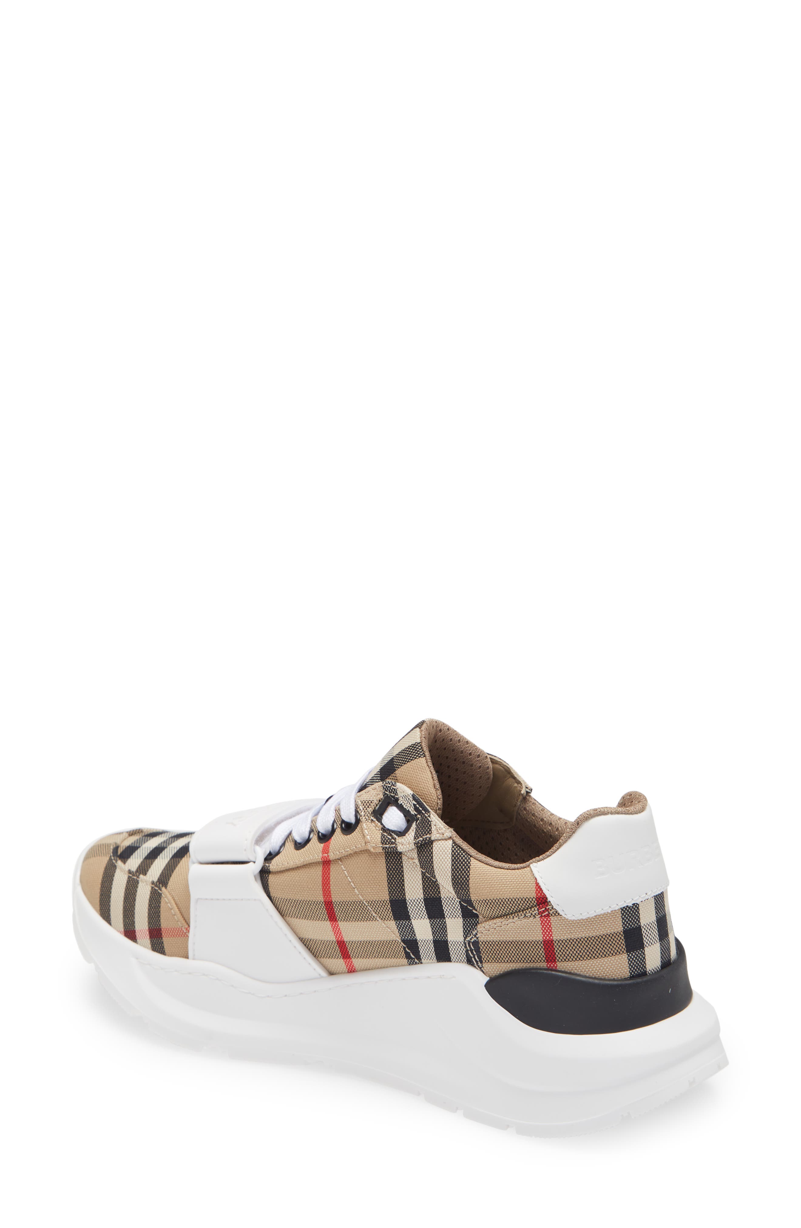 Burberry Regis Check Sneaker, Alternate, color, Archive Beige