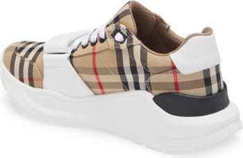 Burberry Regis Check Sneaker (Women) Nordstrom