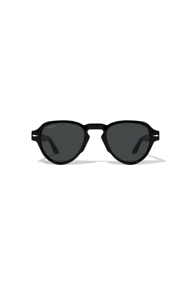 Soul 51mm Pilot Acetate Sunglasses, Main, color, Black