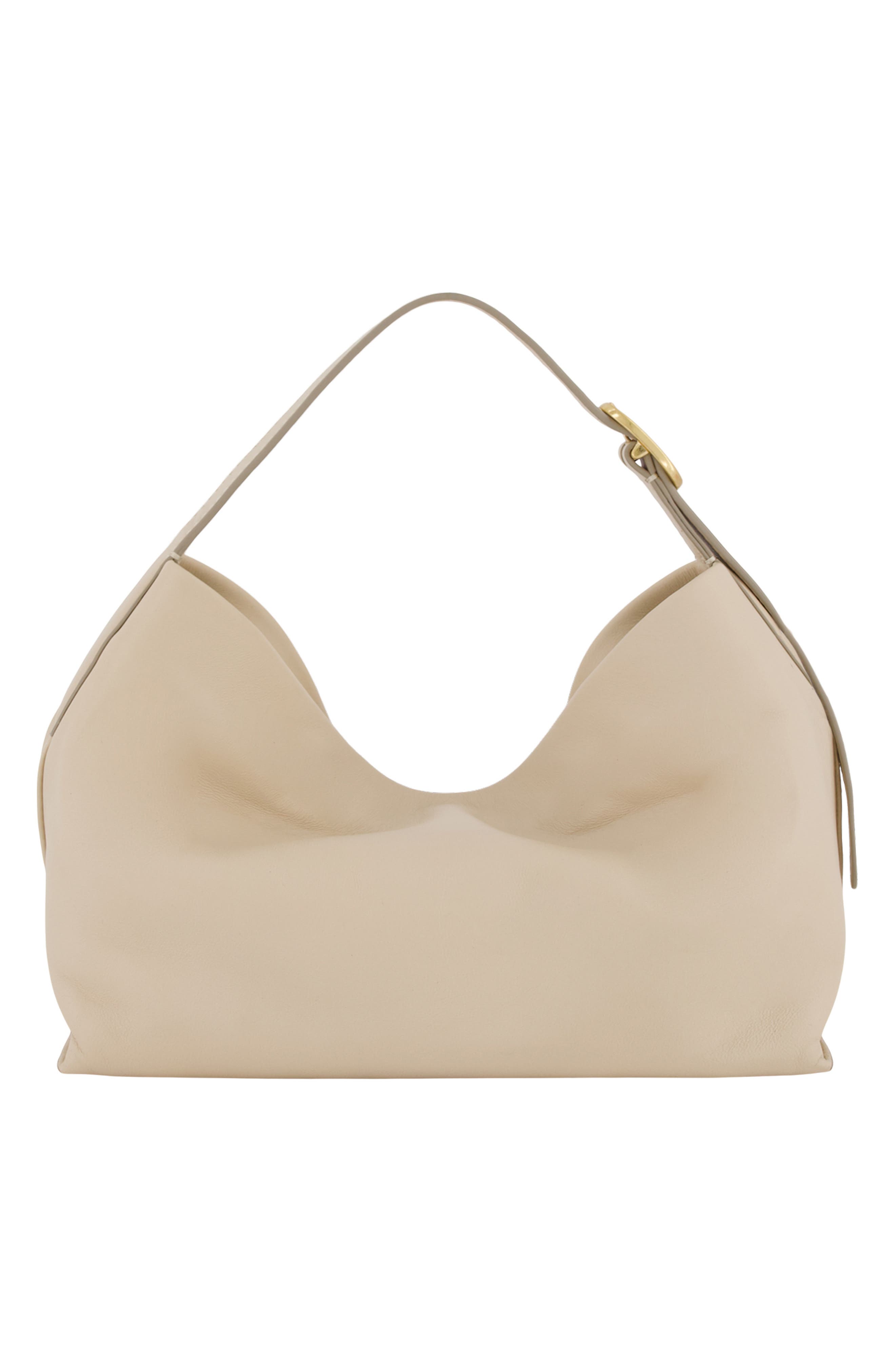 Vince Small Plonge Vivian Leather Hobo Bag, Alternate, color, Marzipan