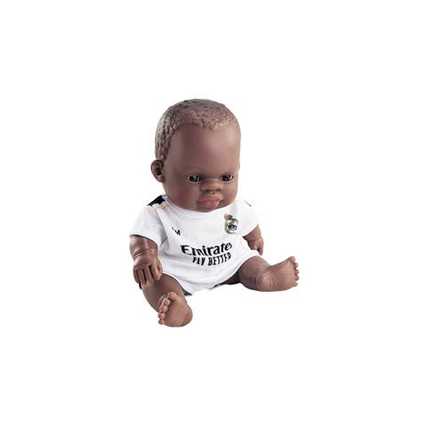 8 1/4 inch Baby Girl Doll with Real Madrid Soccer Jersey