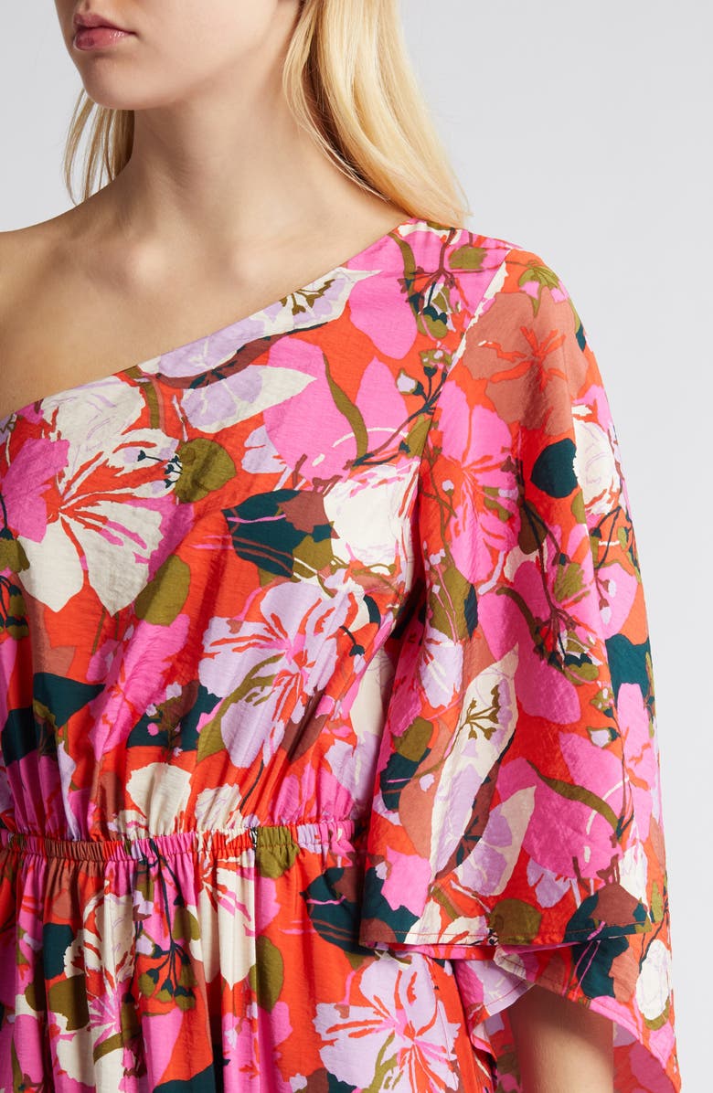 Chelsea28 Floral One-Shoulder Maxi Dress, Alternate, color, 