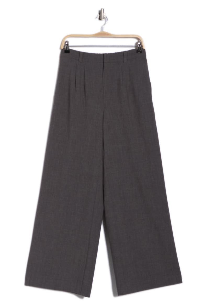 Wide Leg Pants, Alternate, color, GREY CHARCOAL HEATHER