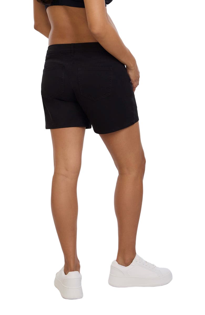 MOTHERHOOD MATERNITY Under the Belly Utility Maternity Short, Alternate, color, Black