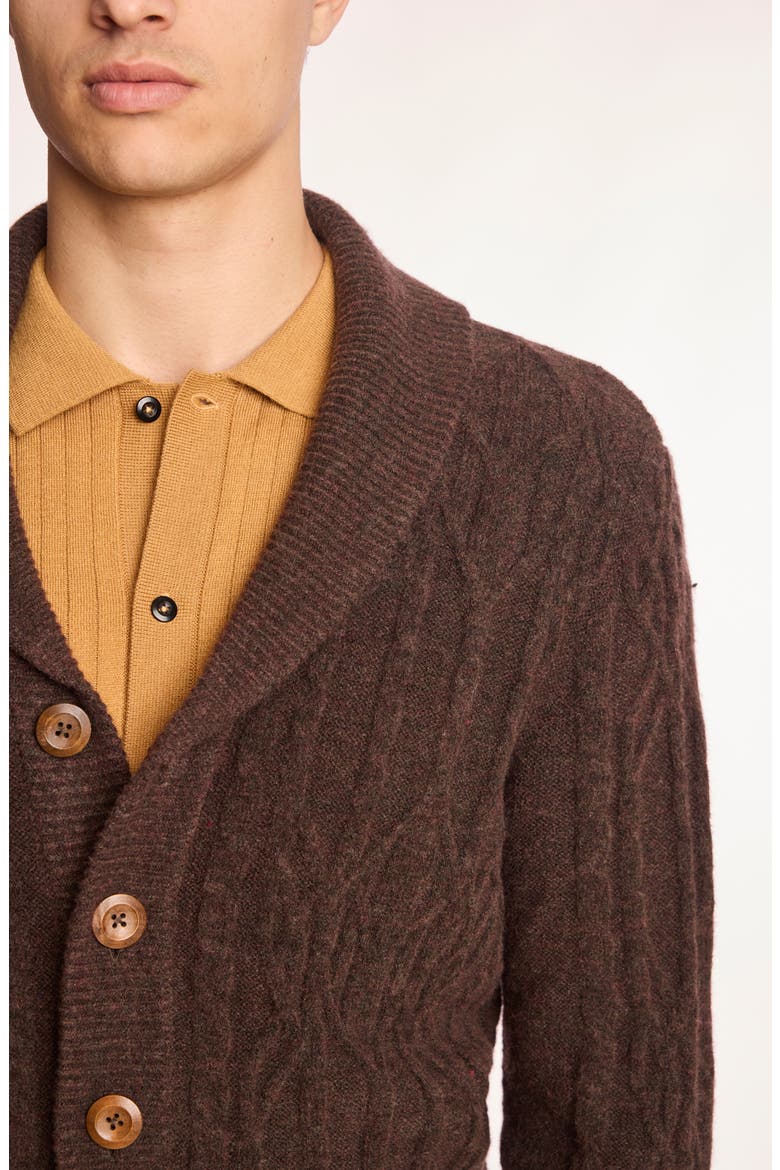 Shawl Collar Cardigan, Alternate, color, ACORN