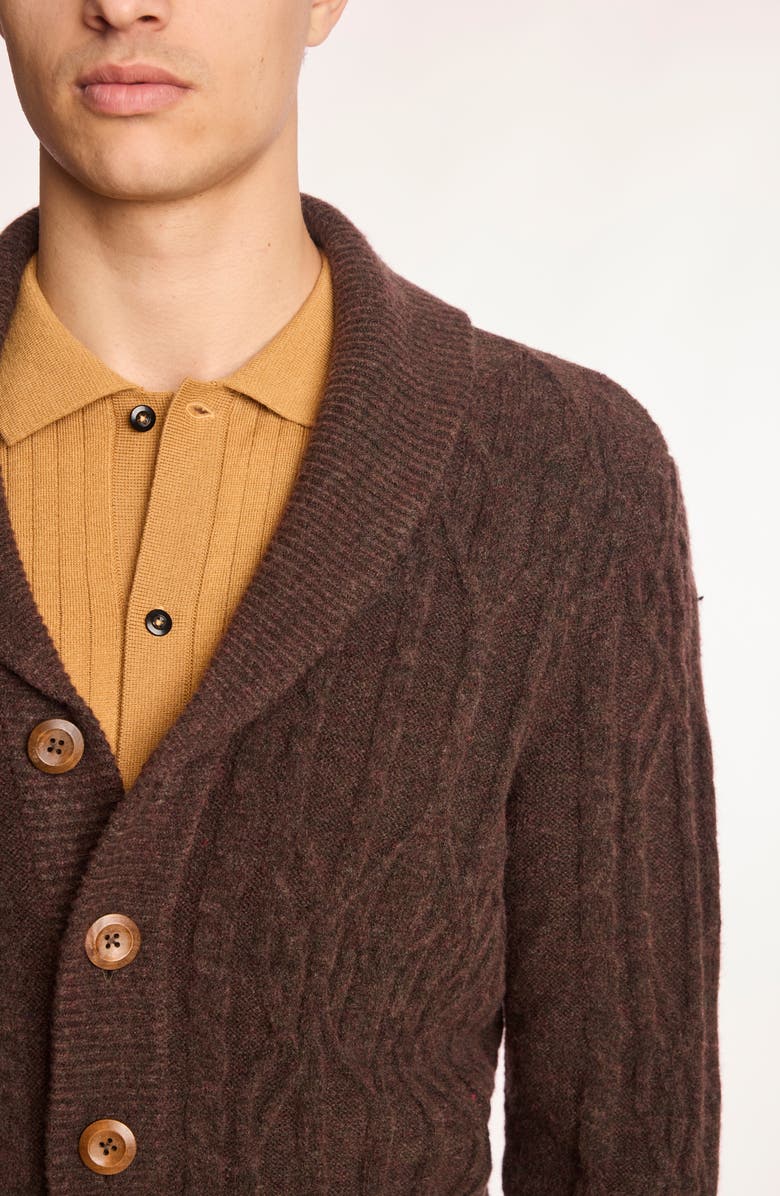 PAISLEY & GRAY Shawl Collar Cardigan, Alternate, color, Acorn