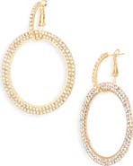 Tasha Crystal Circle Drop Earrings