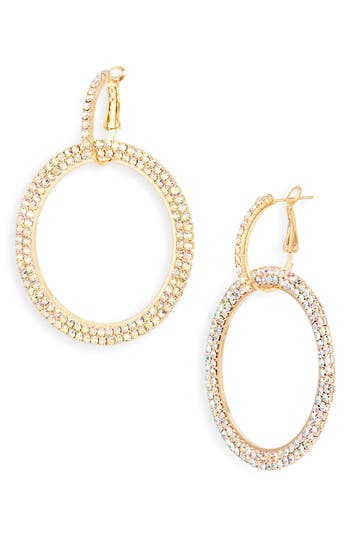 Tasha Crystal Circle Drop Earrings