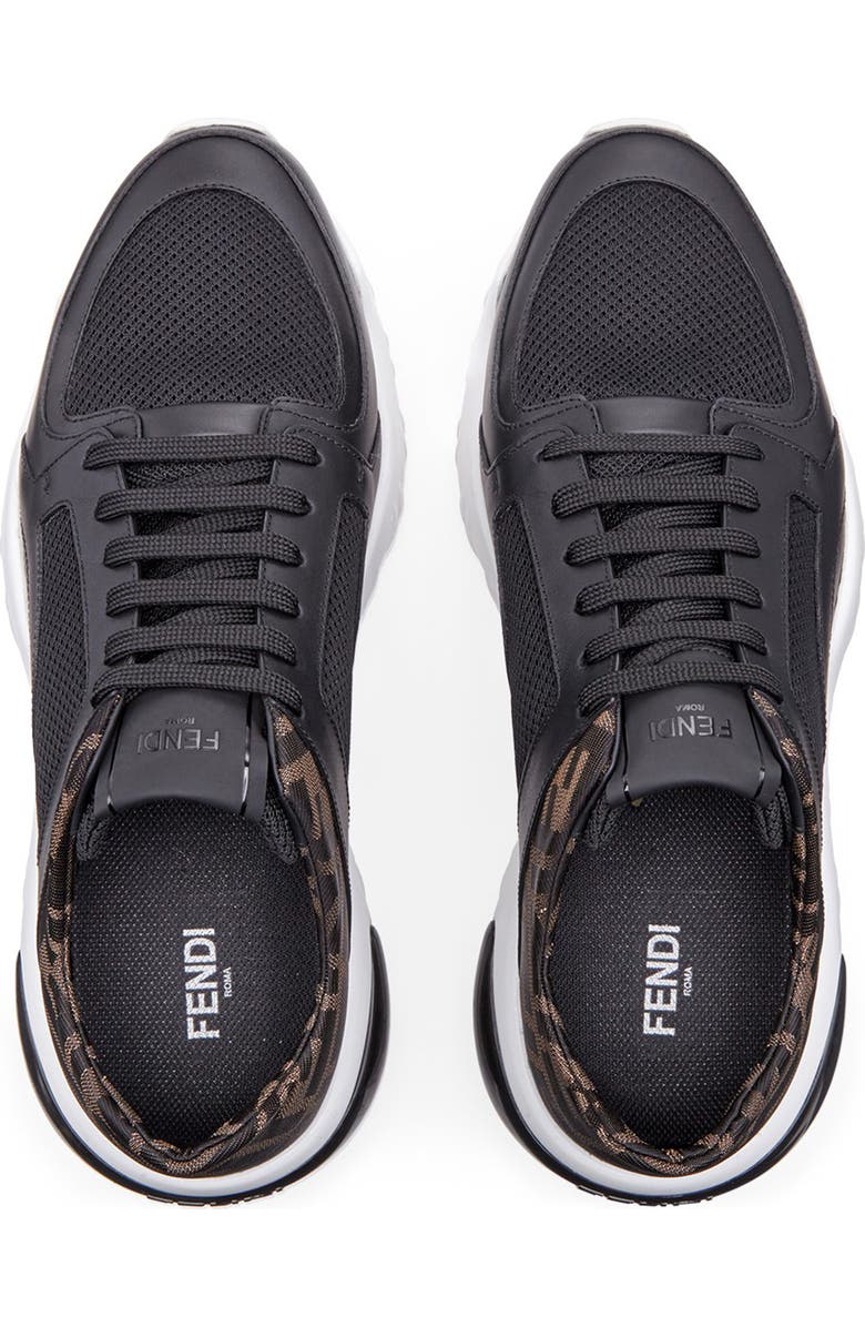 Fendi FF Mid Top Sneaker, Alternate, color,