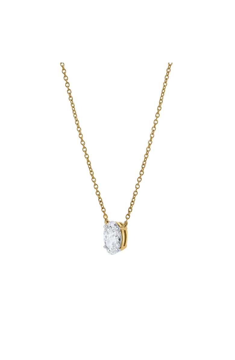 LuvMyJewelry Oval Obsession 14K Gold Lab Grown Diamond Necklace - 1.50 ct, Alternate, color, 14K Yellow Gold