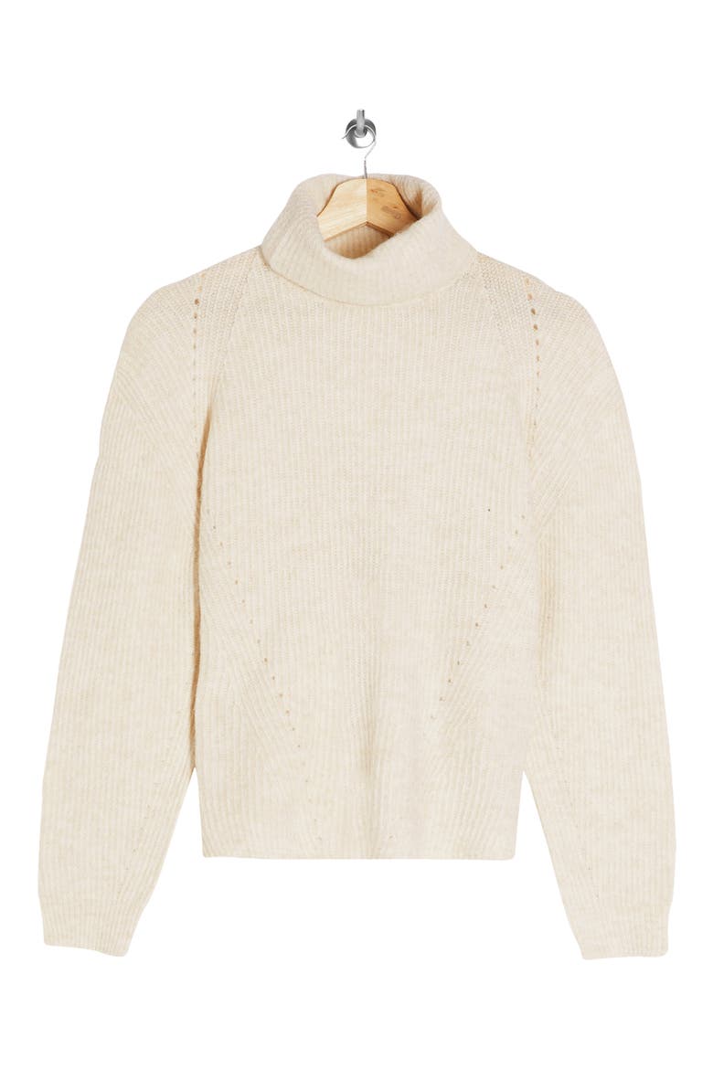 Roll Crop Sweater, Alternate, color, CAMEL