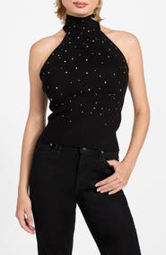 GUESS Minara Turtleneck Halter Sweater