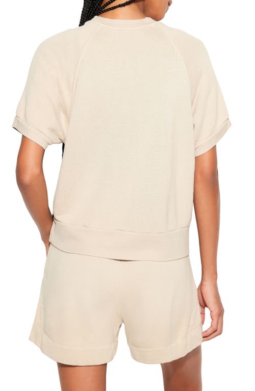 Spiritual Gangster Monroe Short Sleeve Sweatshirt In Palo Santo