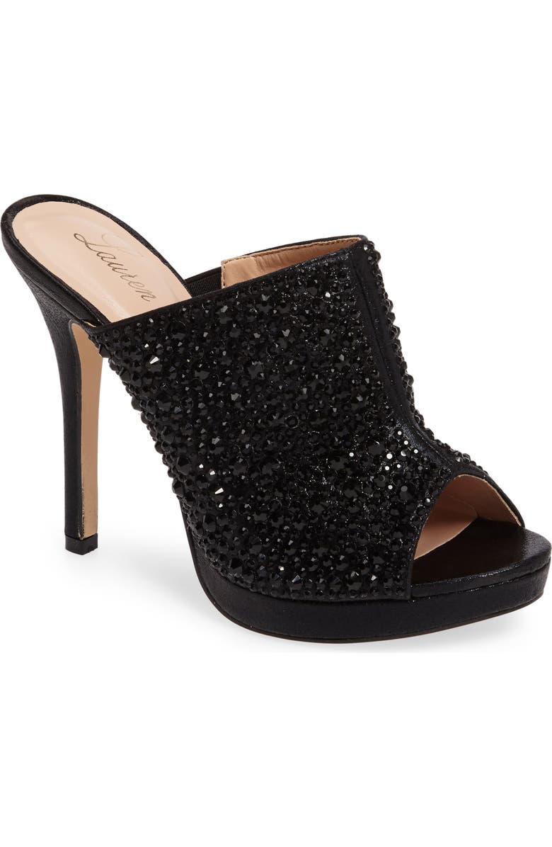 Lauren Lorraine Mimi Embellished Slide Sandal, Main, color,