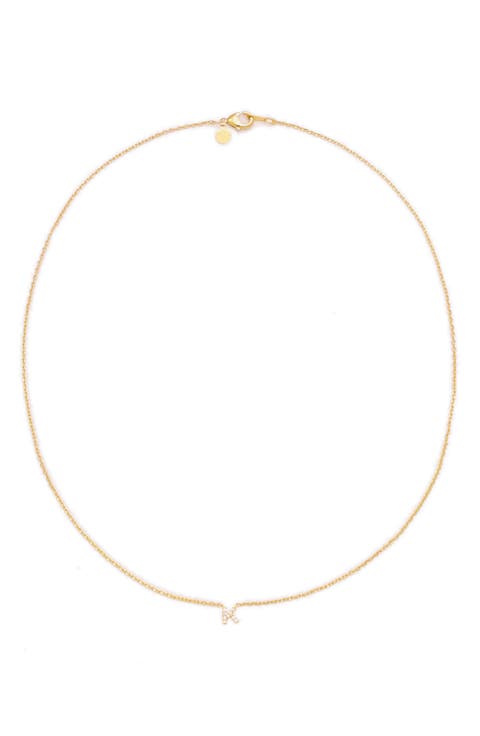 Call Me By Your Name Initial Pendant Necklace