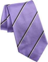 Ralph Lauren Purple Label Super Repp Stripe Silk Tie
