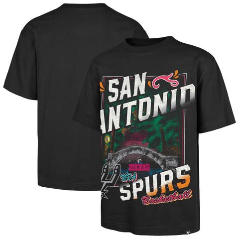 Men's '47  Black San Antonio Spurs Regional Franklin T-Shirt