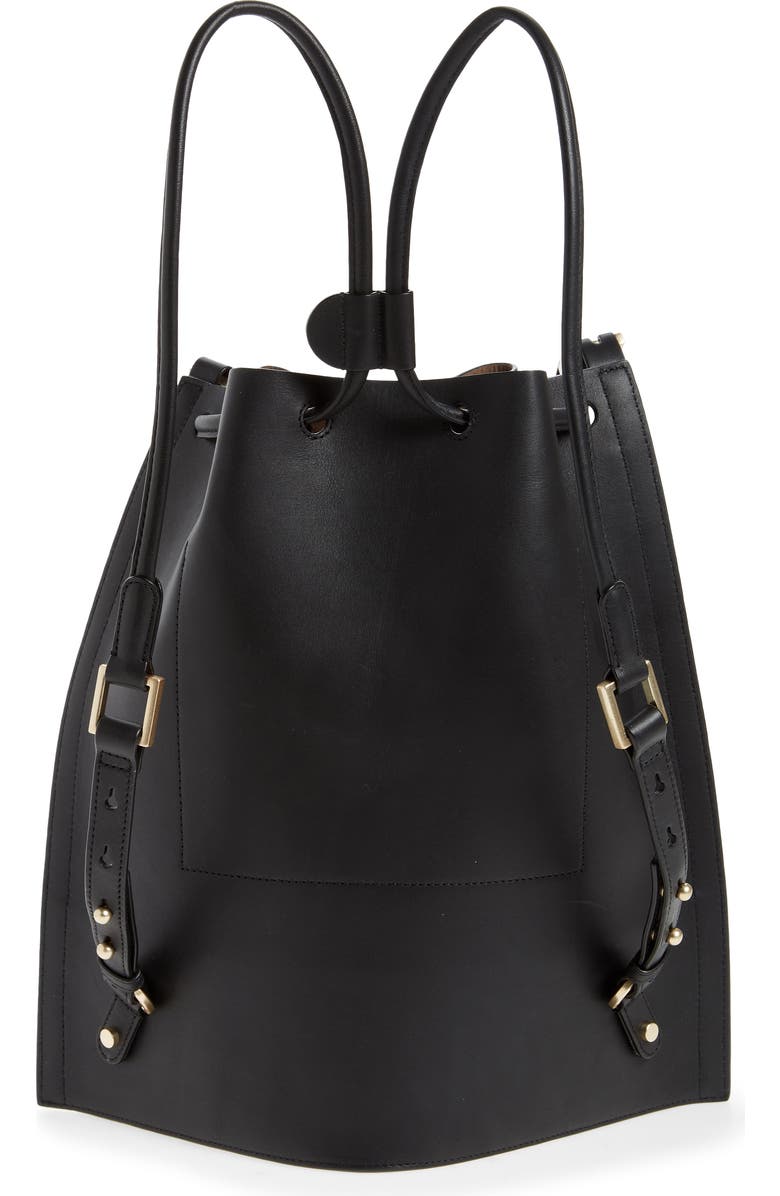AllSaints Alpha Leather Backpack, Alternate, color,