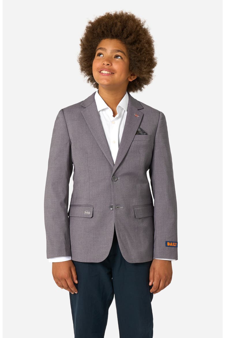 x Batman Kids' Daily Slim Fit Grey Stretch Sport Coat, Main, color, GREY