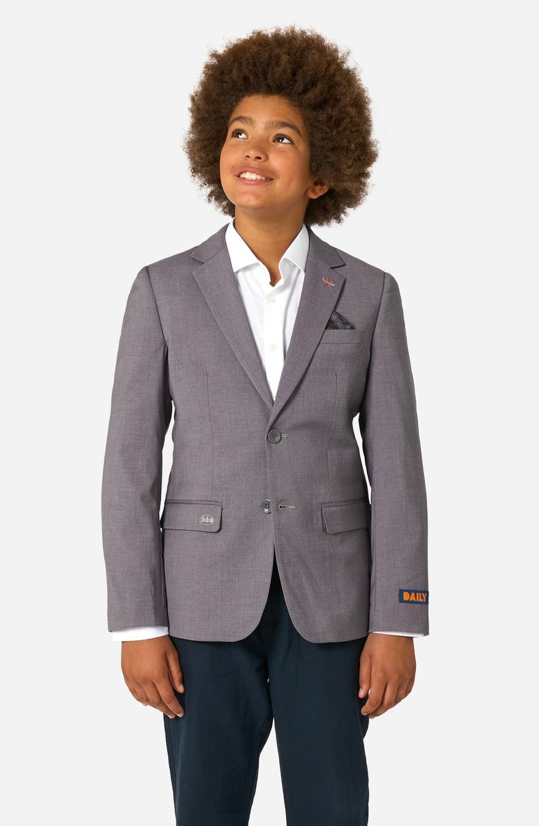 OppoSuits x Batman Kids' Daily Slim Fit Grey Stretch Sport Coat, Main, color, Grey