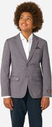 OppoSuits x Batman Kids' Daily Slim Fit Grey Stretch Sport Coat