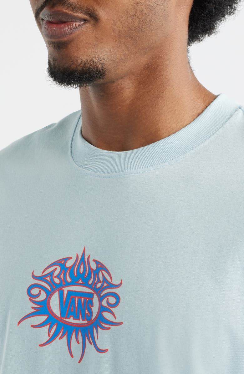 Vans Torched Dawn Mist Cotton Graphic T-Shirt, Alternate, color, Dawn Mist